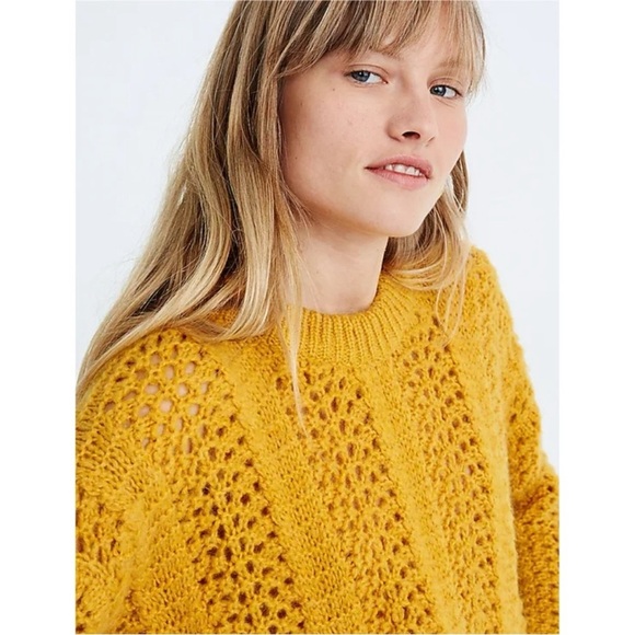 Madewell Windemere Pointelle Apalca Wool
Pullover Sweater, Golden Sunset - xs - Picture 2 of 7
